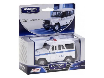 Машина Autotime "UAZ HUNTER" полиция 1:36