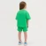 Комплект детский (футболка, шорты) KAFTAN "Basic line" размер 34 (122-128), цвет зелёный