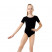 Купальник гимнастический Grace Dance, с коротким рукавом, р. 42, цвет чёрный