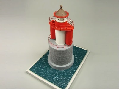 Сборная картонная модель Shipyard маяк Vierendehlgrund Lighthouse (№91), 1/72