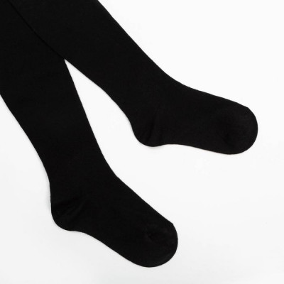 Колготки детские махровые, цвет чёрный