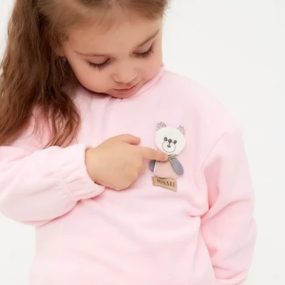 Костюм детский (толстовка, брюки) MINAKU цвет розовый, рост 110