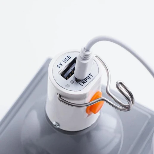 Фонарь кемпинговый аккумуляторный 10 Вт, 2*1200 мАч, USB 5 В, 4 режима