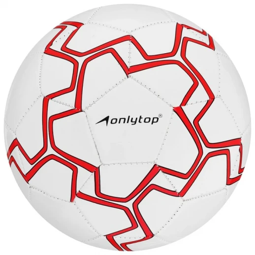 Мяч футбольный ONLYTOP, PVC, машинная сшивка, 32 панели, р. 5