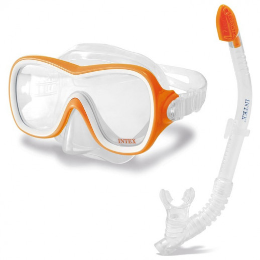 Набор для плавания WAVE RIDER: маска, трубка, от 8 лет, 55647 INTEX