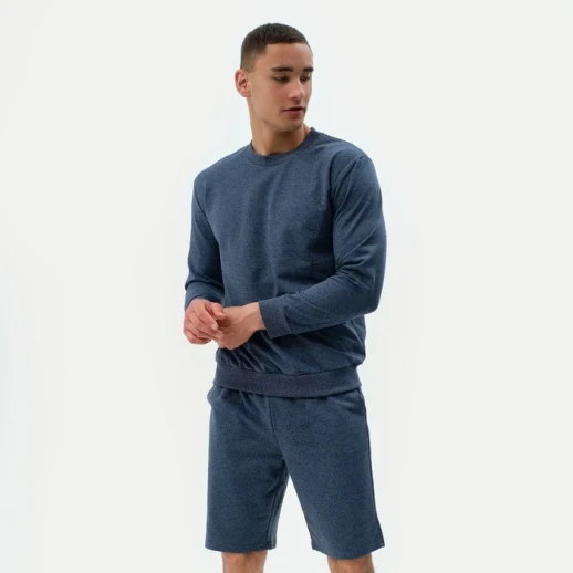 Свитшот мужской MINAKU: Casual collection MAN цвет индиго меланж