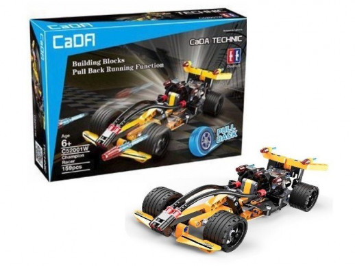 Конструктор CaDA Technic гоночный болид совместим с C52002W, инерционный (159 деталей)