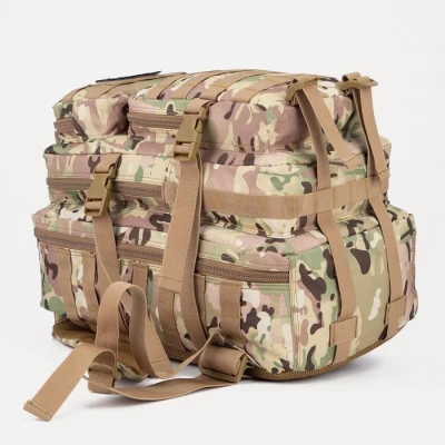 Рюкзак тактический, 35 л, 2 отдела на молниях, 2 наружных кармана, цвет хаки