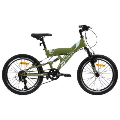 Велосипед 20" PROGRESS Sierra FS RUS, цвет хаки, р. 13"