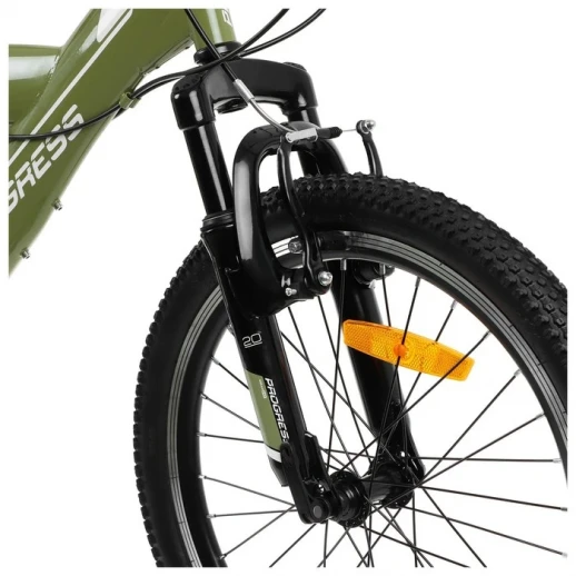 Велосипед 20" PROGRESS Sierra FS RUS, цвет хаки, р. 13"