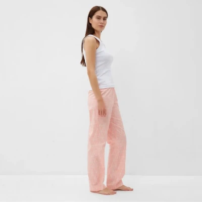 Брюки женские KAFTAN "Ромбы", р. 52-54, розовый