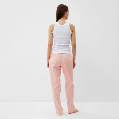 Брюки женские KAFTAN "Ромбы", р. 52-54, розовый