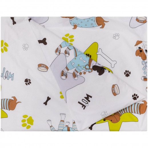 Пододеяльник 142х112 на молнии ВОМБАТИК Cl-0103-Mop Classic Collection Мопсы