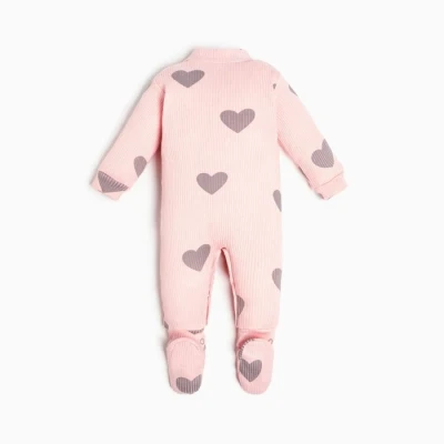 Комбинезон Крошка Я «Сердца», цвет розовый