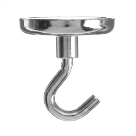 Магнит неодимовый Cartage с крючком для авто, d 48 мм, сцепление 37 кг