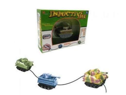 Танк GOLD LIGHT TOYS 777-006, сенсор, едет по линии