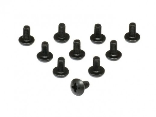 Винт с полукруглой головкой M3x8 под крестовую отвертку, 10шт.