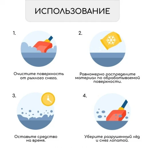 Реагент антигололёдный S (соль техническая), 5 кг, работает при —15 °C