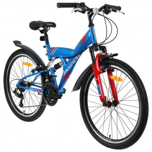 Велосипед 24" PROGRESS Sierra FS RUS, цвет хаки, р. 15"