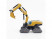 Металлический экскаватор HUI NA TOYS I9 concept 1/50