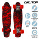 Скейтборд ONLITOP R2206, 56х15 см, колёса PU, АBEC 7, алюминиевая рама, цвет граффити