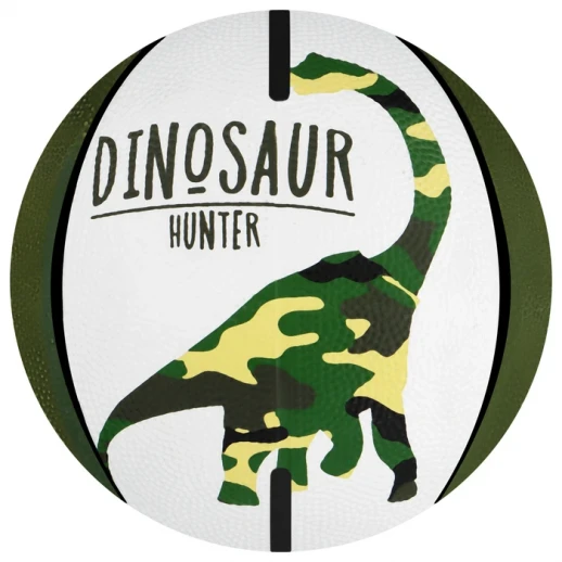 Мяч баскетбольный ONLYTOP DINOZAUR, ПВХ, клееный, 8 панелей, р. 3