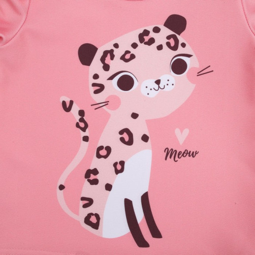 Купальник детский (лонгслив, шортики и панамка) Крошка Я "Лео", цвет розовый