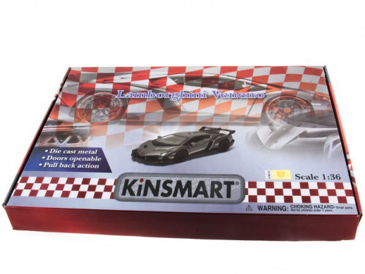 Машина Kinsmart 1:36 Lamborghini Veneno инерция б/к