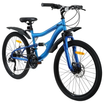 Велосипед 24" PROGRESS Vertex FS MD RUS, цвет синий, р. 14
