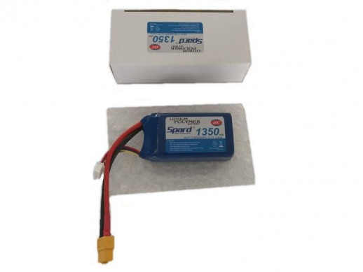 Аккумулятор Li-Po Spard 1350mAh, 11,1V, 45C, XT60