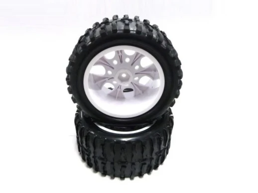 Колеса в сборе с белыми дисками (08044W+08009N) 2шт.