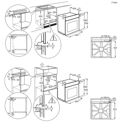 Встраиваемые электрические духовки ELECTROLUX Electrolux KODDP77WX