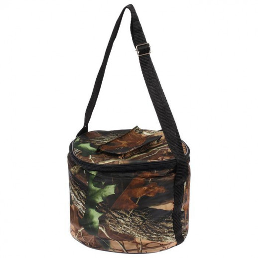 Жерлица с прямой стойкой, чёрная с цветной катушкой, в сумке 10 шт.