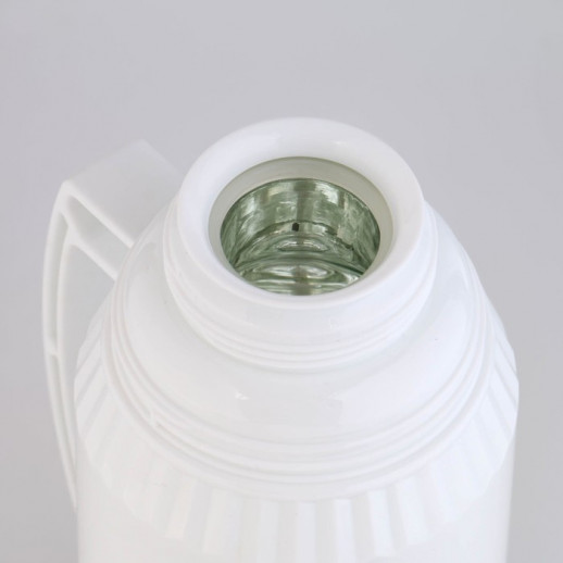 Термос 1 л, со стеклянной колбой, сохраняет тепло 12 ч, с кружкой, 30 см, микс