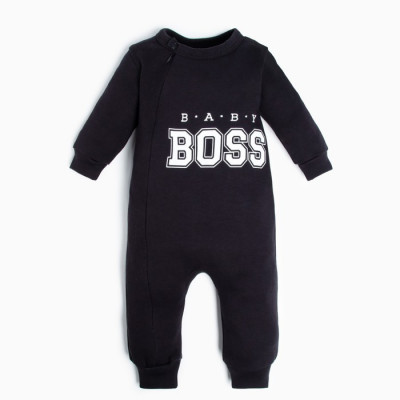 Комбинезон детский Крошка Я "Little Boss", цвет чёрный
