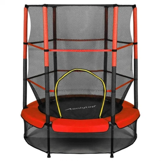 Батут ONLYTOP, d=140 см, высота сетки 125 см, цвет сиреневый