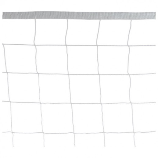 Сетка для волейбола, 1х9,5 м, нить 2,2 мм, ячейки 100х100 мм, цвет белый