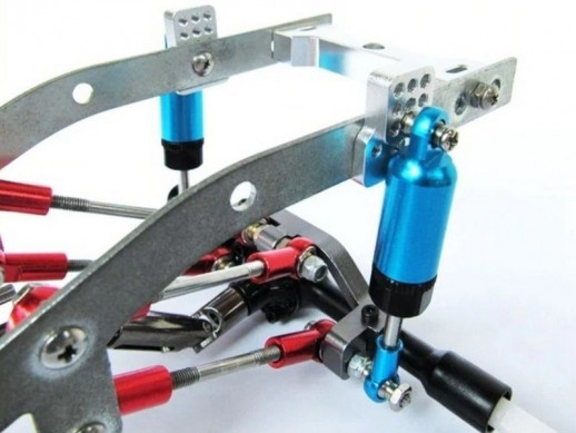 Амортизаторы WPL металлические, с крепежом (2 шт) для C14, C24