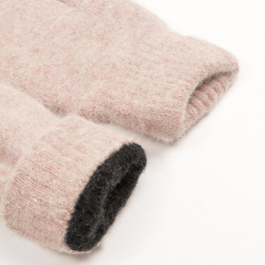 Варежки женские MINAKU однотонные,размер 6,5 цв.серый