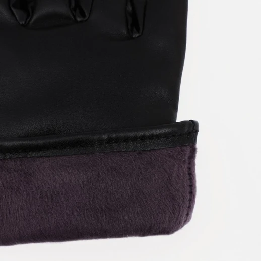 Перчатки мужские, безразмерные, с утеплителем, цвет чёрный