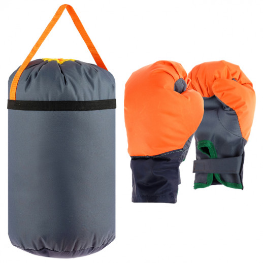 Набор боксёрский детский: перчатки, груша d=25 см, h= 40 см, цвета МИКС