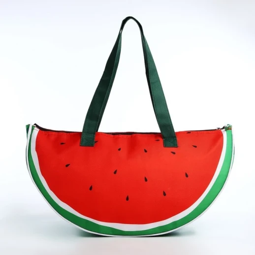 Термосумка на молнии, цвет красный