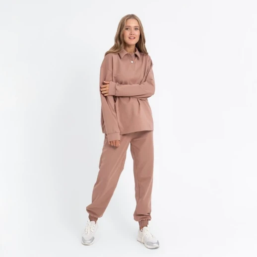 Костюм женский (джемпер, брюки) MINAKU: Casual Collection цвет бежевый