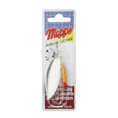 Блесна вращающаяся MEPPS Aglia Longue OR №4, 17 г, блистер