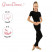 Комбинезон гимнастический Grace Dance, c коротким рукавом, р. 40, цвет чёрный