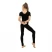 Комбинезон гимнастический Grace Dance, c коротким рукавом, р. 40, цвет чёрный