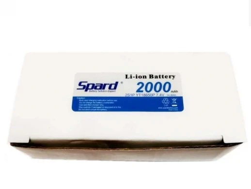 Аккумулятор Li-Ion Spard 2000mAh, 7,4V, 15C, T-plug для Remo Hobby 1/16, Himoto 1/18