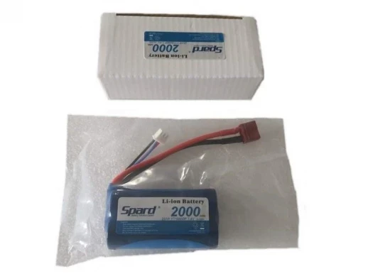 Аккумулятор Li-Ion Spard 2000mAh, 7,4V, 15C, T-plug для Remo Hobby 1/16, Himoto 1/18