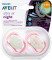 Пустышка 6-18M, 2 шт НОЧНАЯ для девочки Philips Avent ultra air SCF376/22