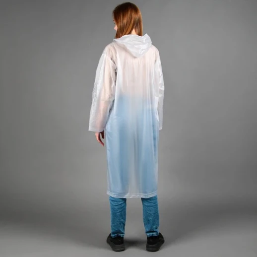 Дождевик-плащ «У природы нет плохой погоды», размер 42-48, цвет белый